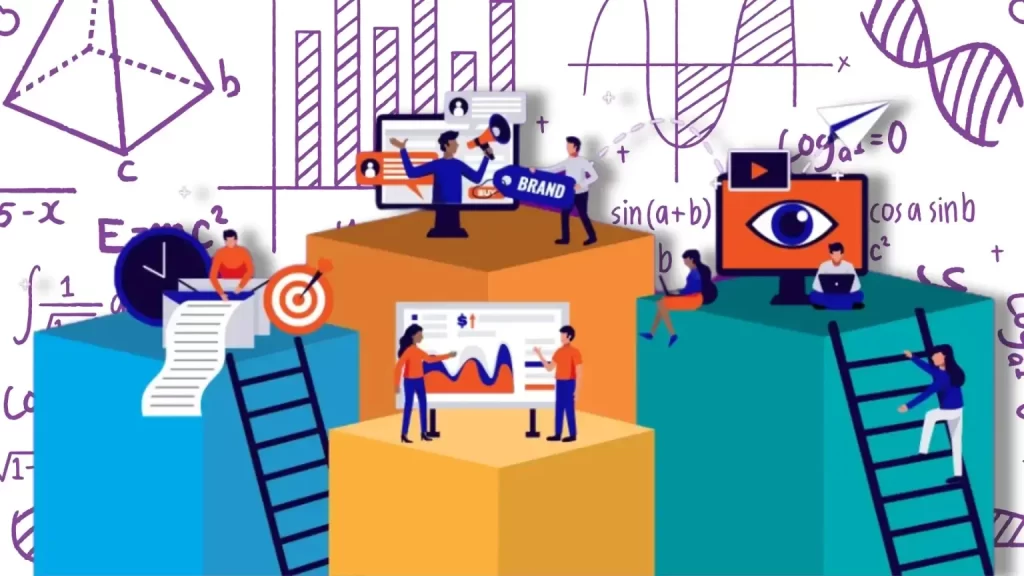 An illustration of types of digital marketing