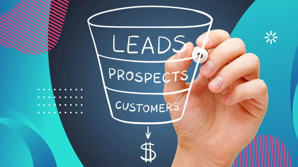 A visual representation of the Lead Generation process depicted as a funnel, moving from Leads to Prospects and finally to Customers. This concept highlights the importance of attracting, nurturing, and converting potential customers into loyal clients, ultimately driving revenue growth.